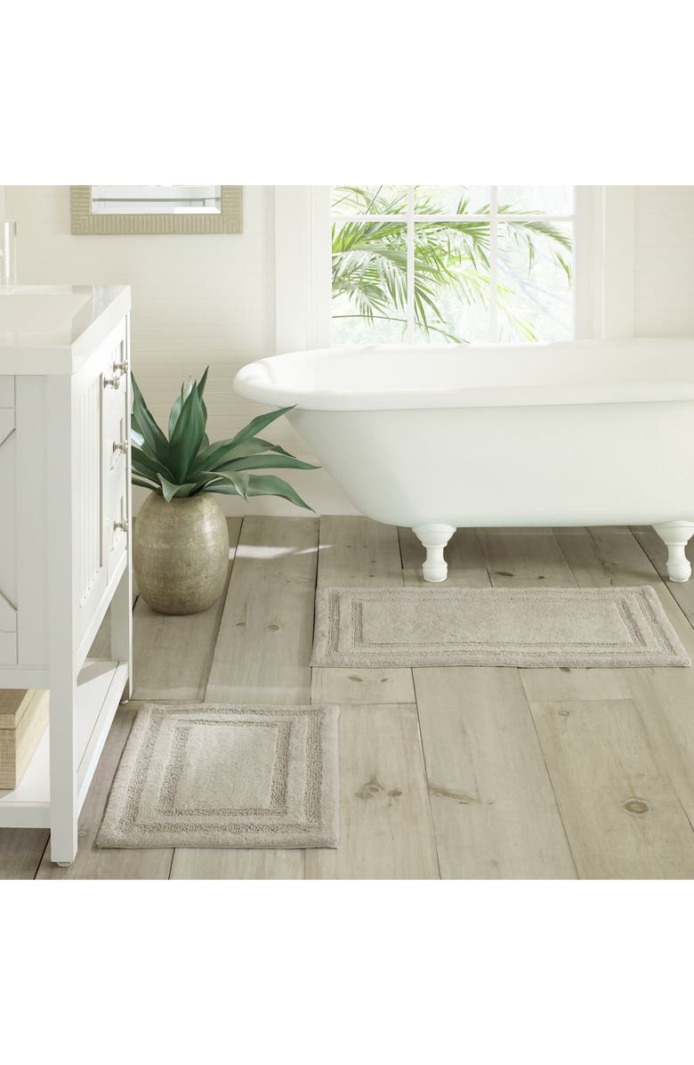 Tommy Bahama Isla Set of 2 Bath Rugs, Alternate, color, Pelican Grey