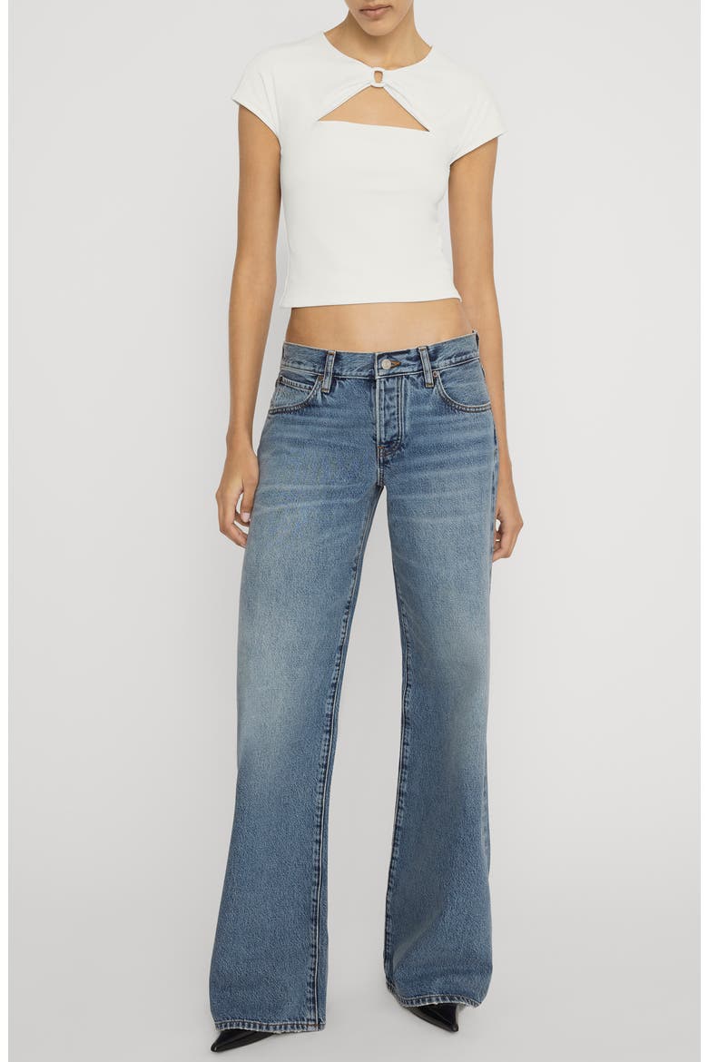 The Pixie Leo Low Waist Wide Leg Jeans, Alternate, color, RIVAGE