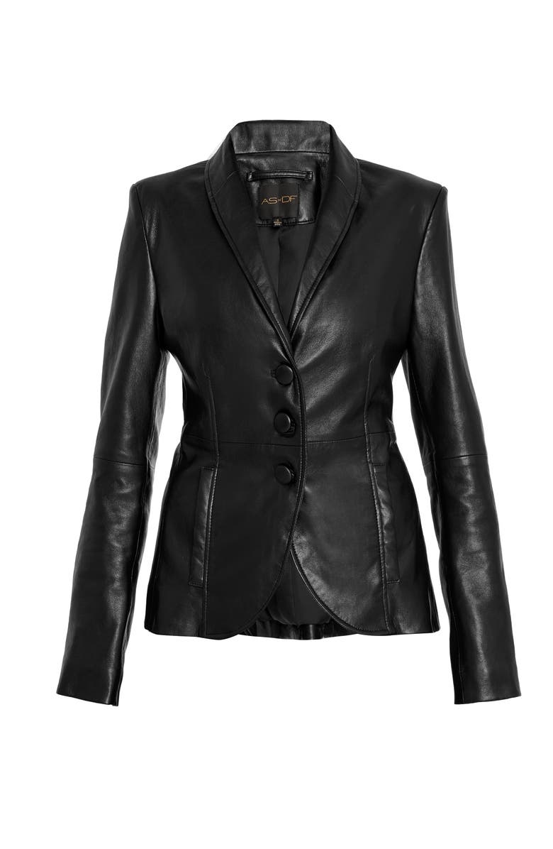 AS by DF Jordan Recycled Leather Trousers, Alternate, color, Cafe Con Leche