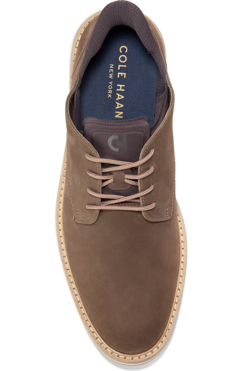 Cole Haan Mansfield Grand Plain Toe Quick-On Oxford, Alternate, color, Truffle Nubuck / Chocolate