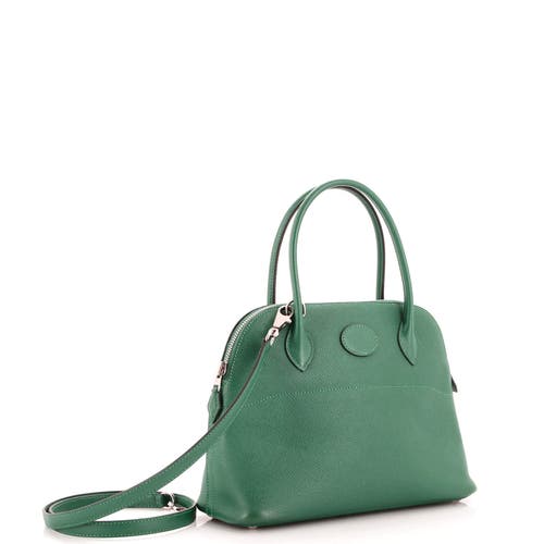 Pre-owned Hermes Hermes Bolide Bag Epsom 27 In Green