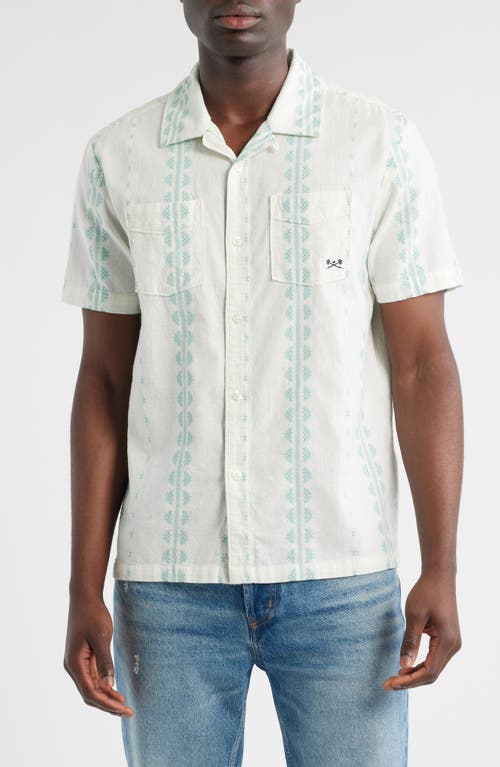 DARK SEAS Paducah Camp Shirt in Off White 