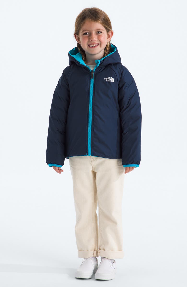 The North Face Kids' Perrito Reversible Water Repellent Jacket, Alternate, color, Meridian Blue