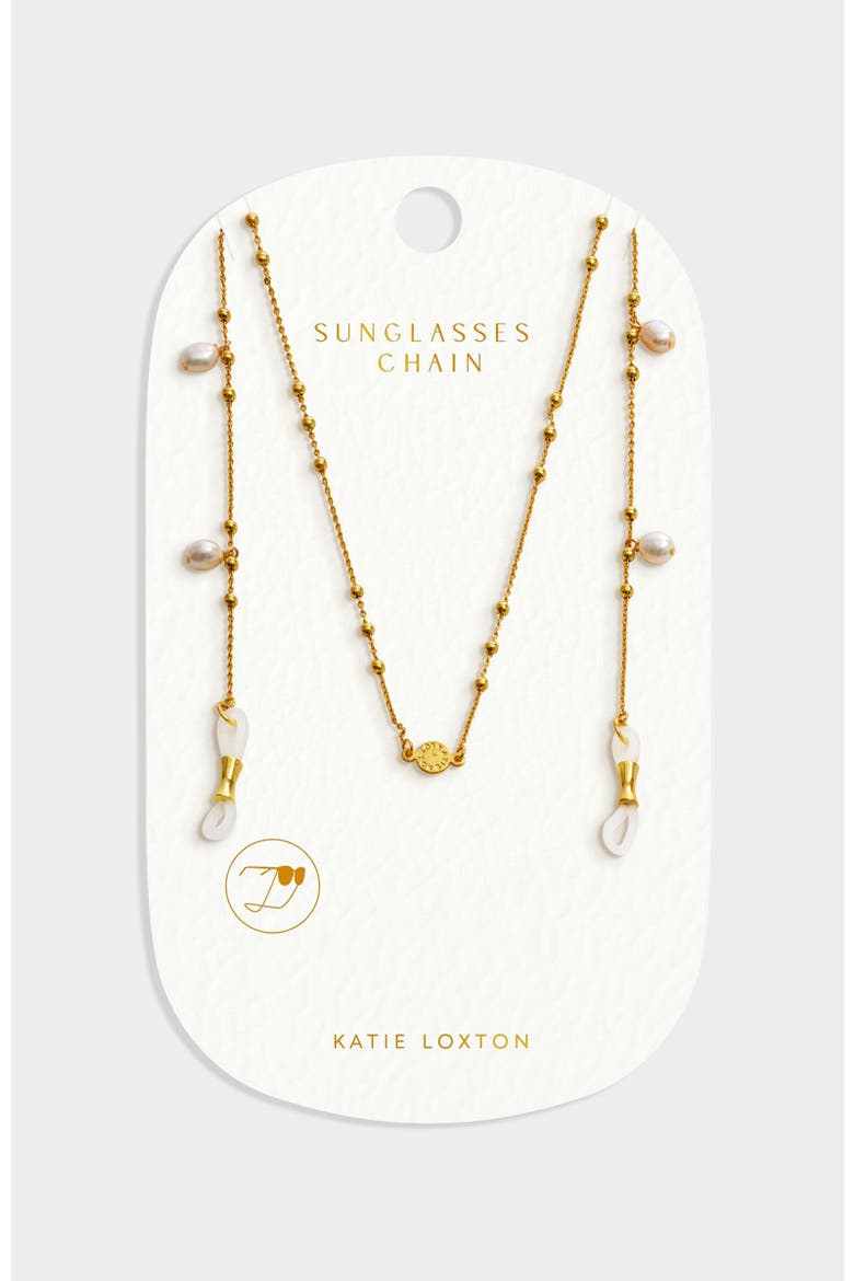 Sol Pearl Sunglasses Chain, Main, color, Gold Coated