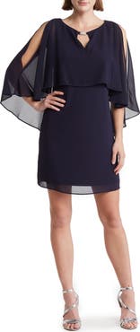 Vince Camuto Jewel Embellished Caplet Dress