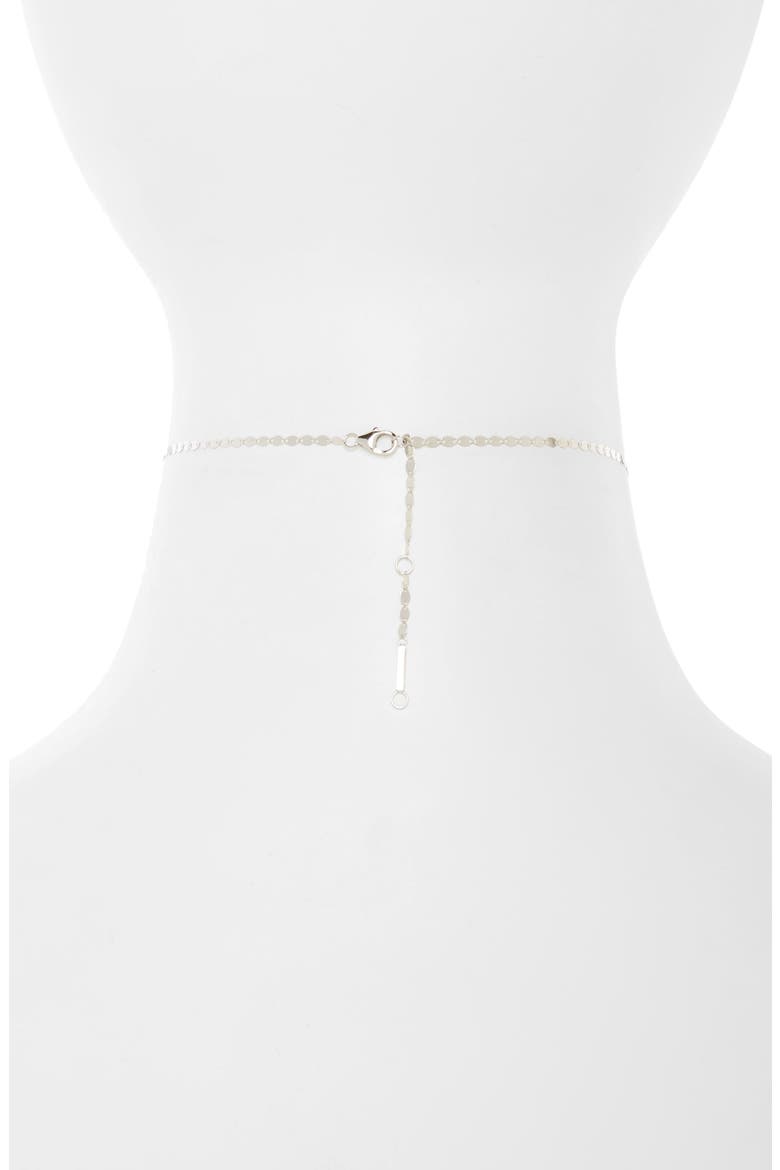 Petite Nude 14K Gold Chain Choker, Alternate, color, WHITE