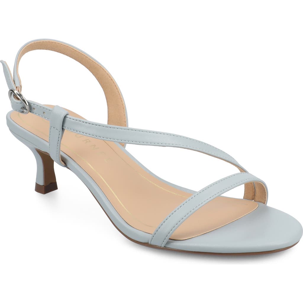 Journee Collection Jemry Kitten Heel Sandal In Blue
