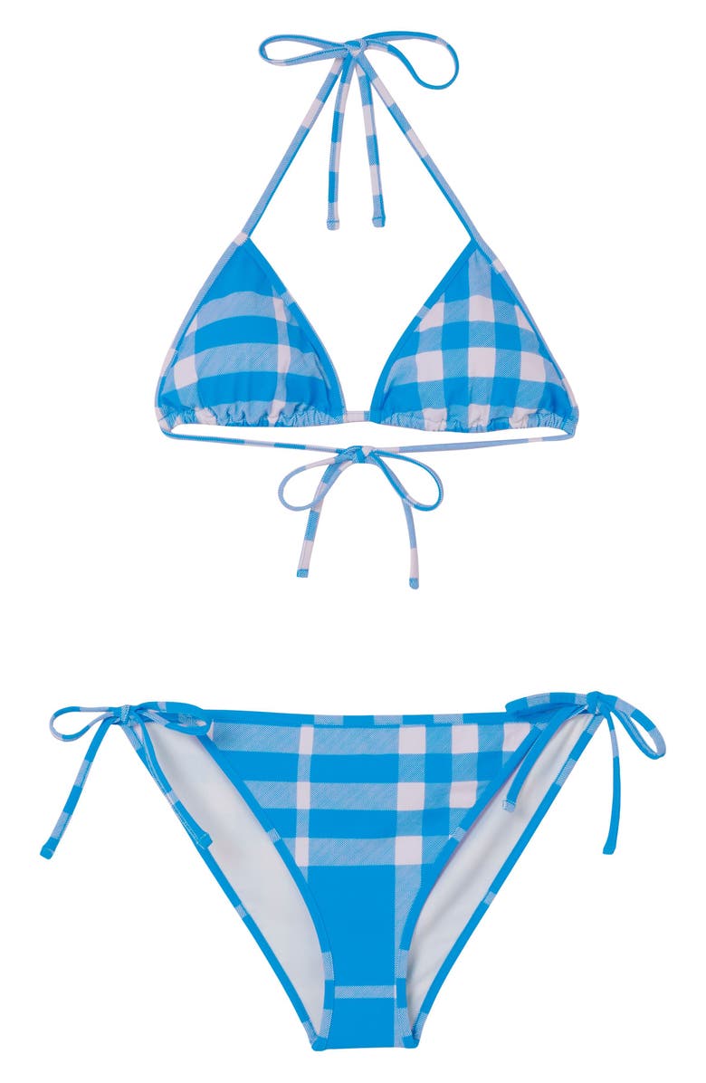 Burberry Cobb Check Two-Piece Swimsuit, Alternate, color, 