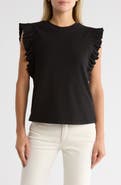 Melrose and Market Ruffle Cap Sleeve Top