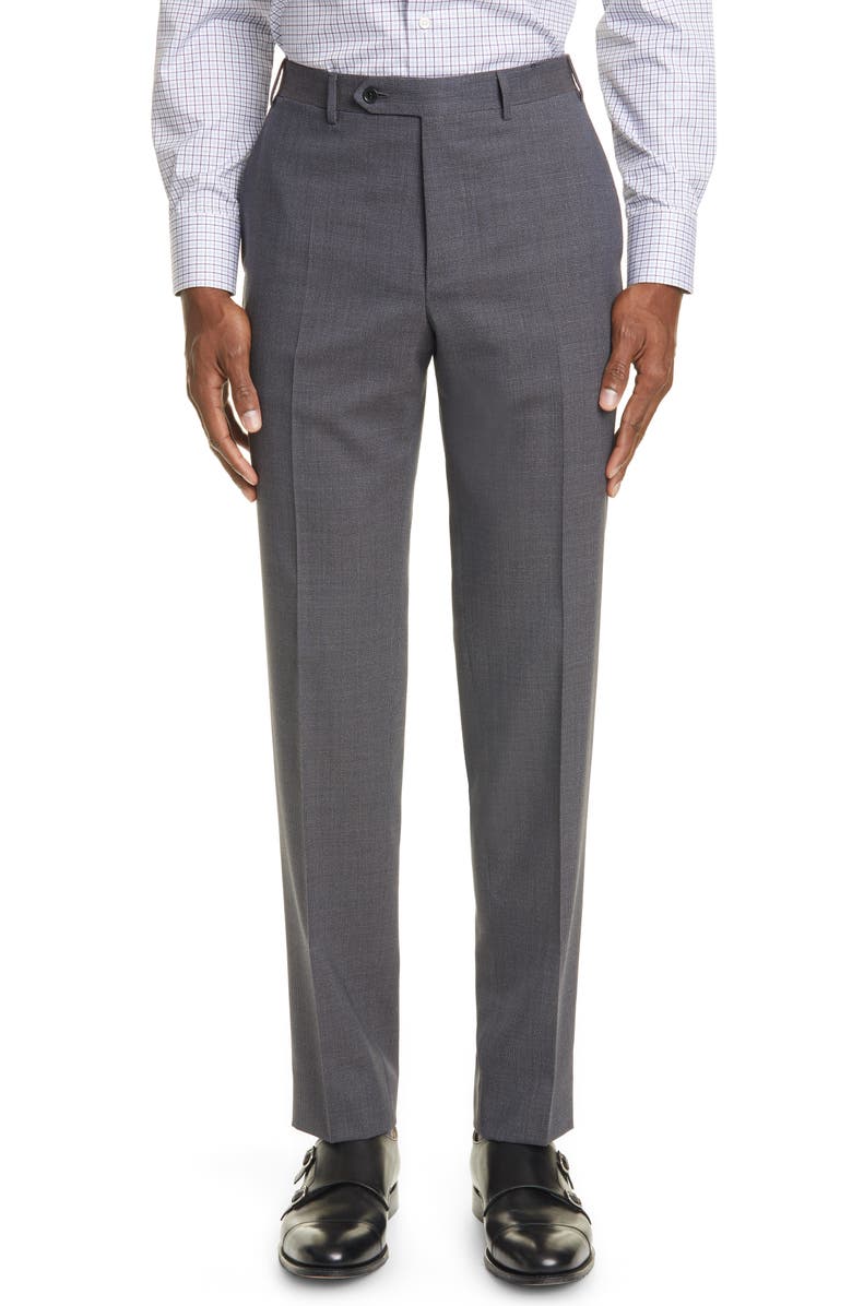 Canali Siena Soft Classic Fit Houndstooth Wool Suit, Alternate, color, 