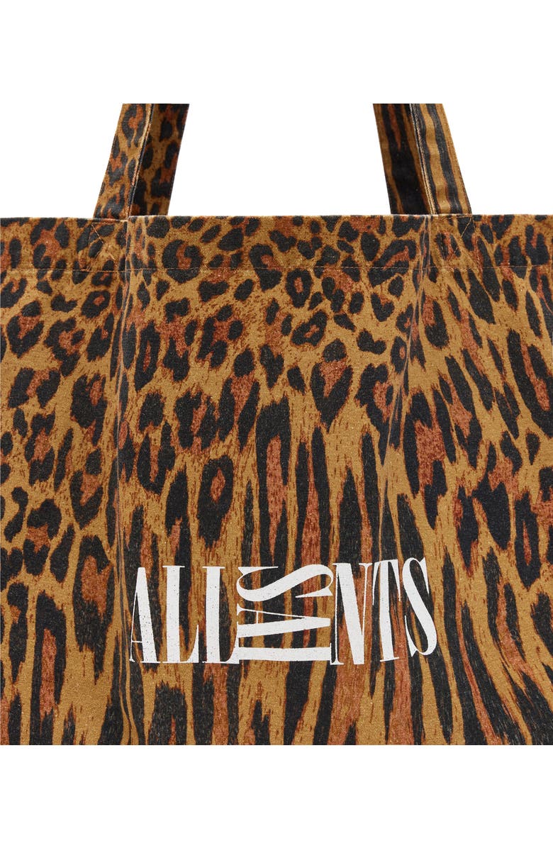 AllSaints Oppose Distorted Cotton Tote Bag, Alternate, color,