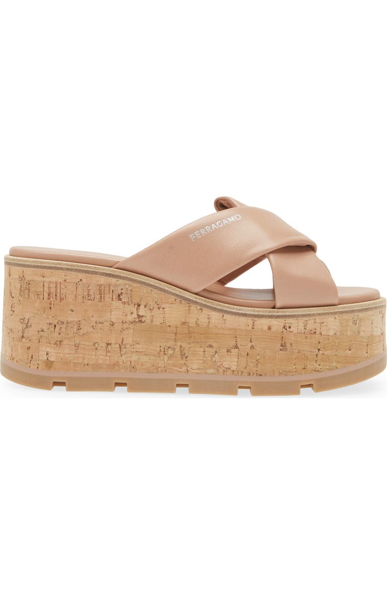 FERRAGAMO Engracia Platform Slide Sandal, Alternate, color, Rosa