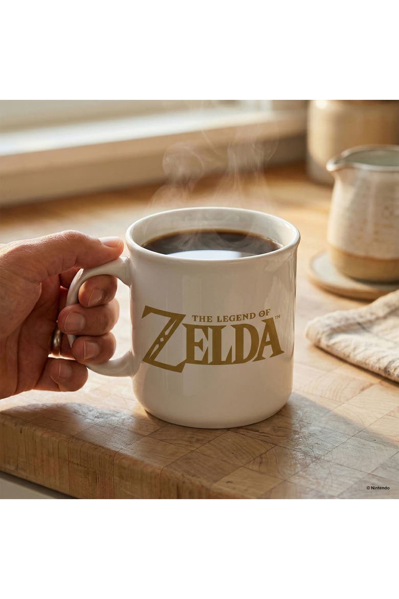 20 oz Zelda Hyrule Crest Ceramic Camper Mug, Alternate, color, Multicolored