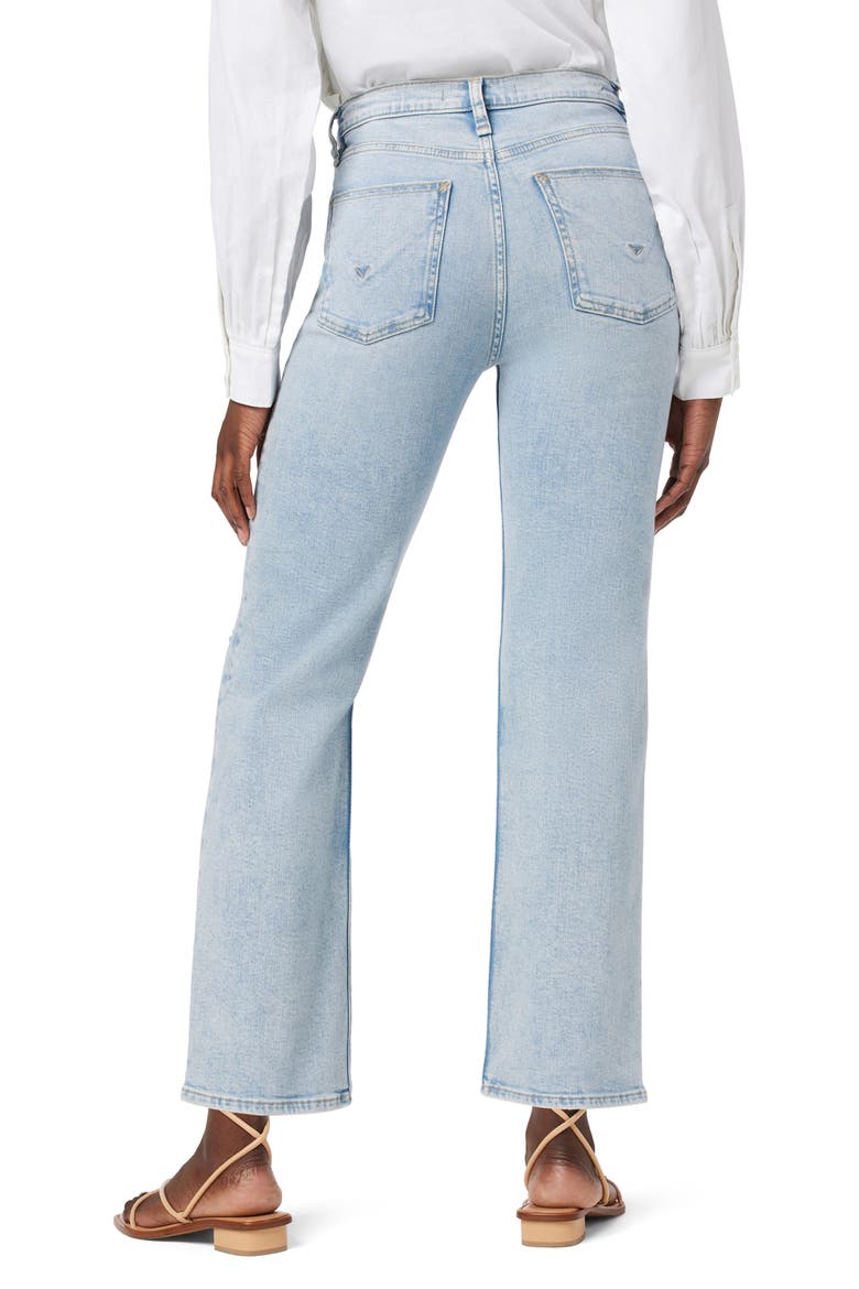 Remi Ripped High Waist Ankle Straight Leg Jeans, Alternate, color, STAR DUST