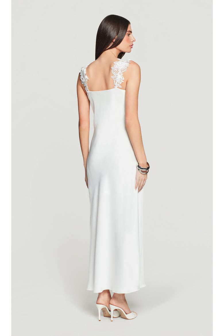 Lala Hammered Lace Combo Dress, Alternate, color, White