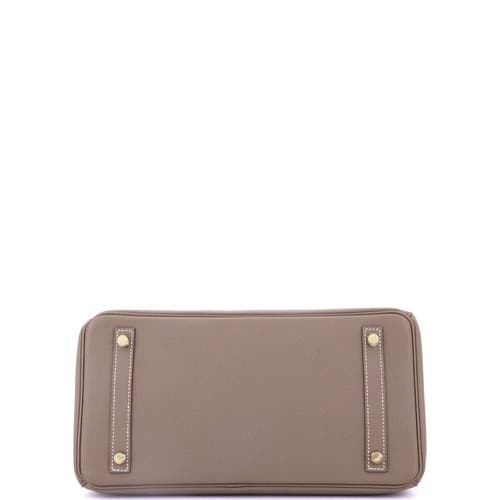 Pre-owned Hermes  Hermes Birkin Handbag Grey Epsom With Gold Hardware 30 In Brown