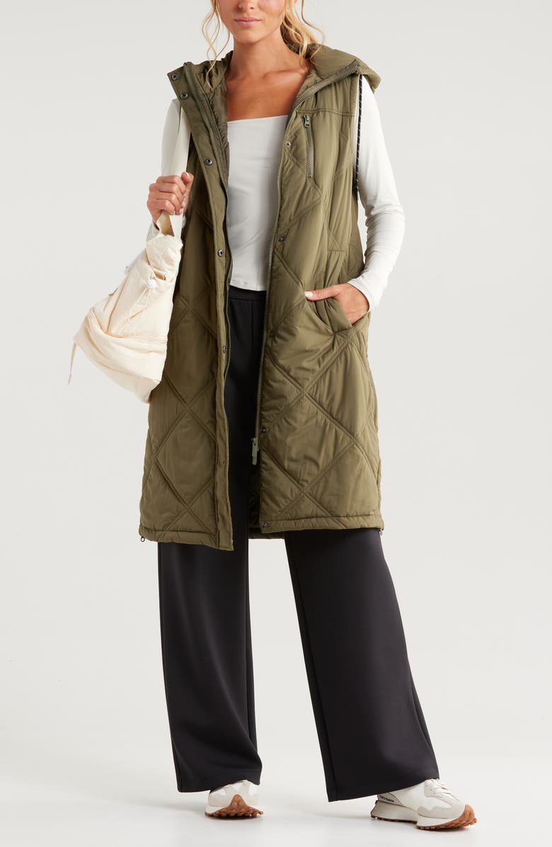 Zella Luxe Wide Leg Pants, Alternate, color, 