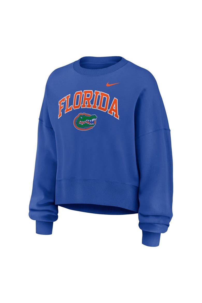 Women's Nike Royal Florida Gators Oversized Phoenix Arch Pullover Sweatshirt, Alternate, color, Royal
