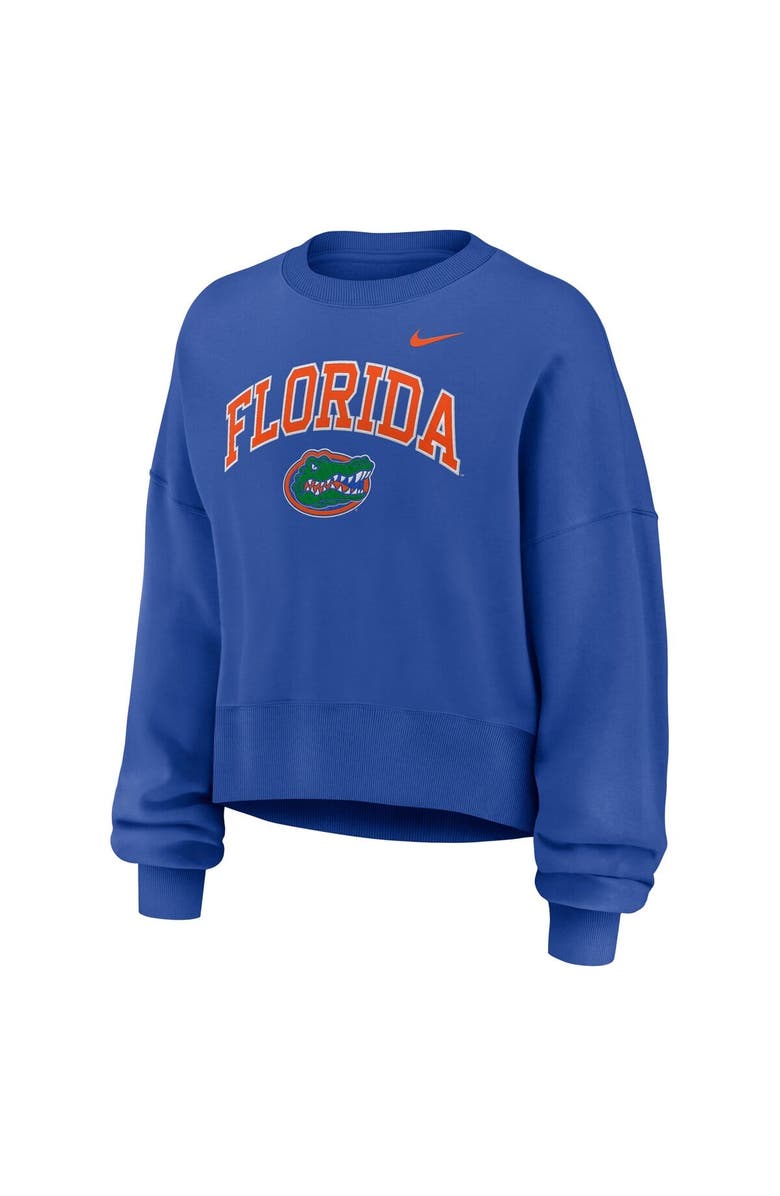 Nike Women
s Nike Royal Florida Gators Oversized Phoenix Arch Pullover Sweatshirt, Alternate, color, Royal