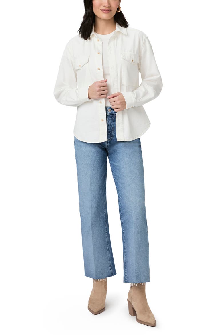 River Stretch Cotton Blend Shirt, Alternate, color, ALABSTRSND