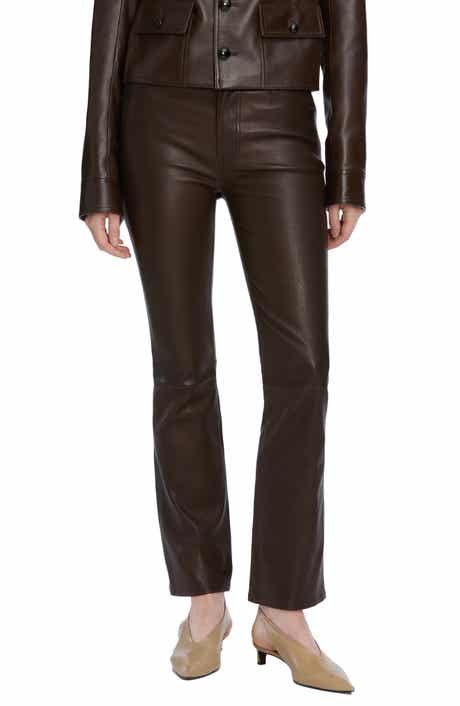 FRAME The Leather Reboot Crop Pants