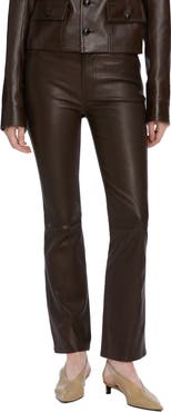 FRAME The Leather Reboot Crop Pants