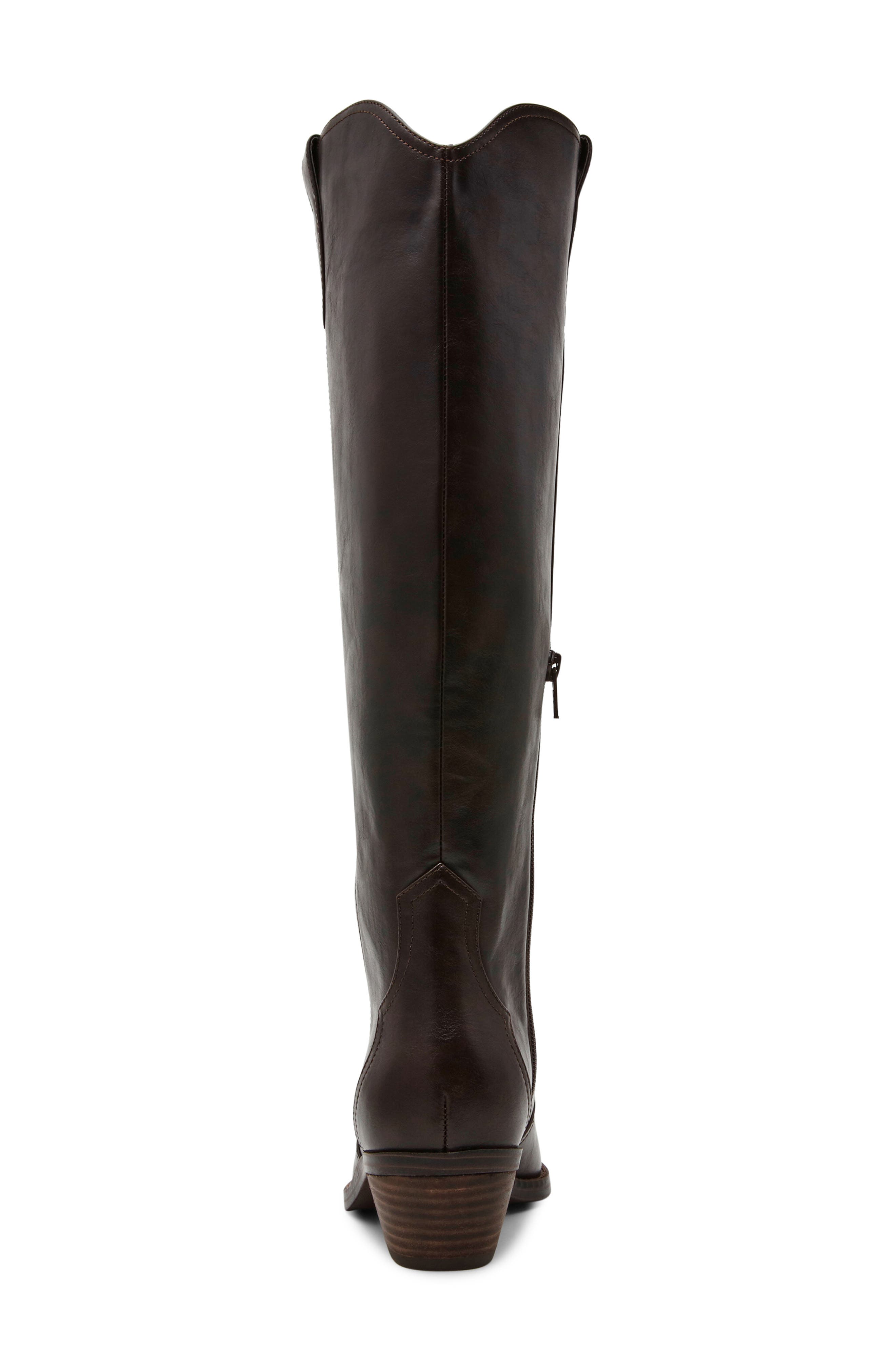 Kit Knee High Boot, Alternate, color, DARK BROWN SMOOTH