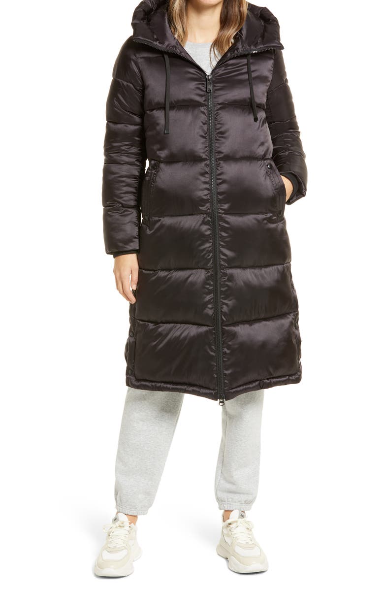 Sam Edelman Sam Edlelman Water Repellent Iridescent Puffer Coat, Alternate, color,