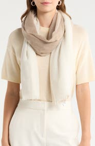 Nordstrom Checker Cashmere Scarf