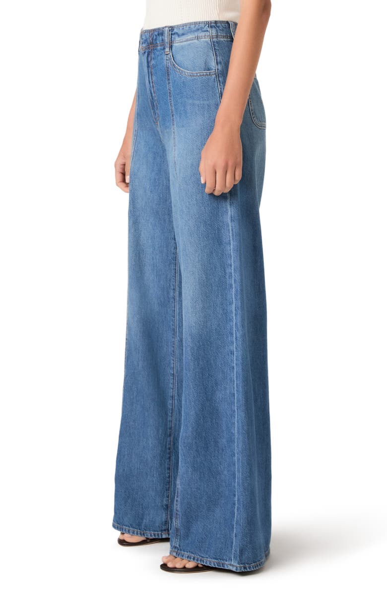PAIGE Cameron Seamed High Waist Super Wide Leg Jeans, Alternate, color, La Verne