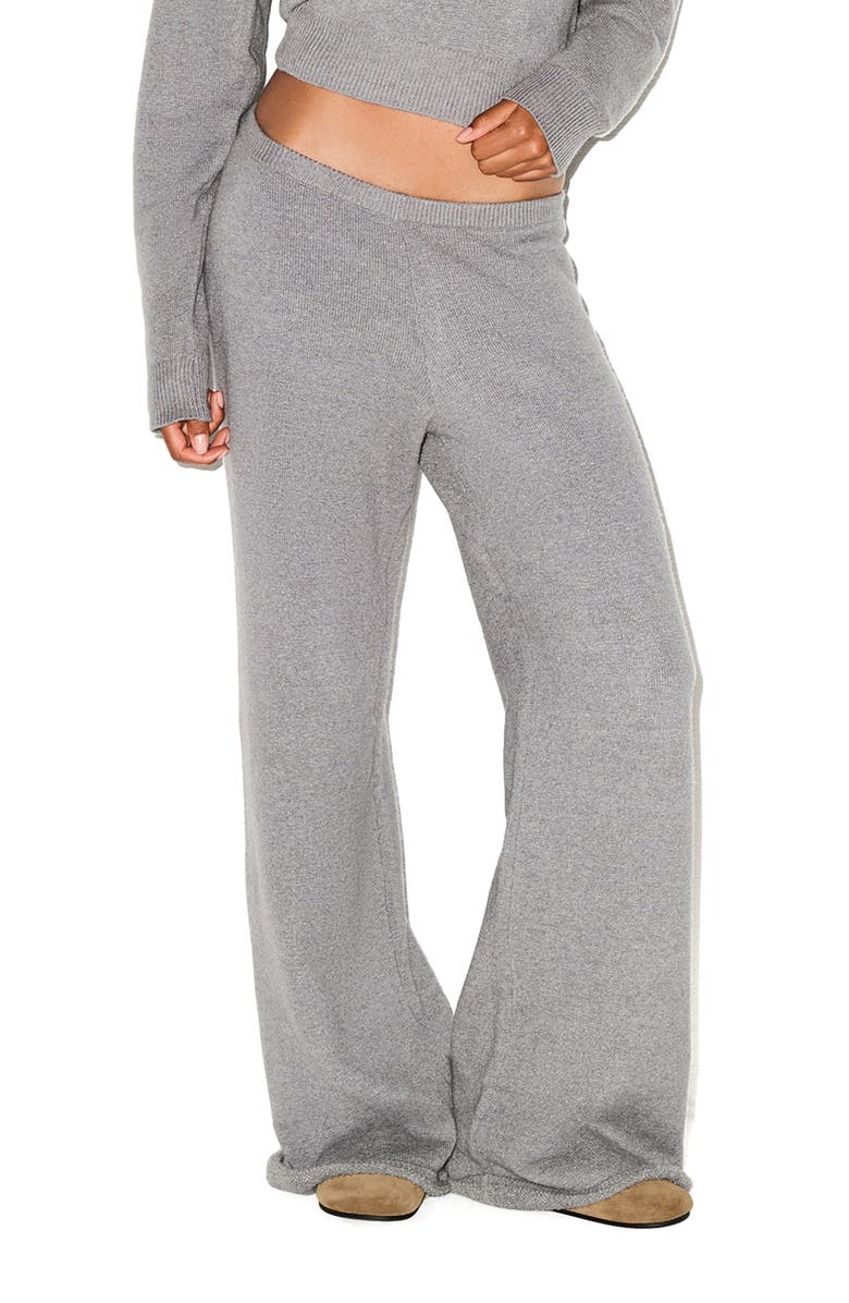 SKIMS Relaxed Knit Pants, Main, color, Dark Heather Grey