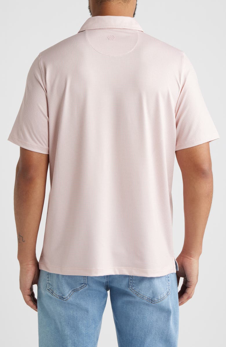 Johnston & Murphy XC Ace Performance Polo, Alternate, color, Orange/ White Gingham