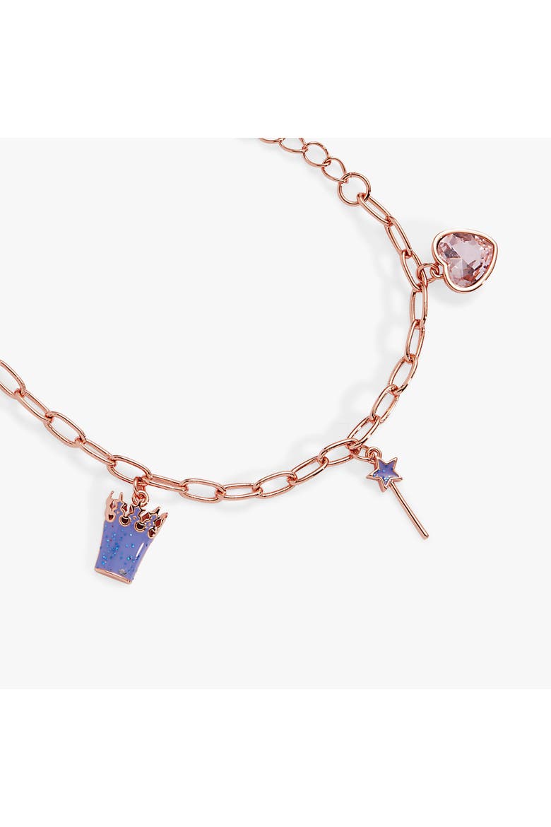 The Wizard of Oz Good Witch Charm Bracelet, Alternate, color, Rose