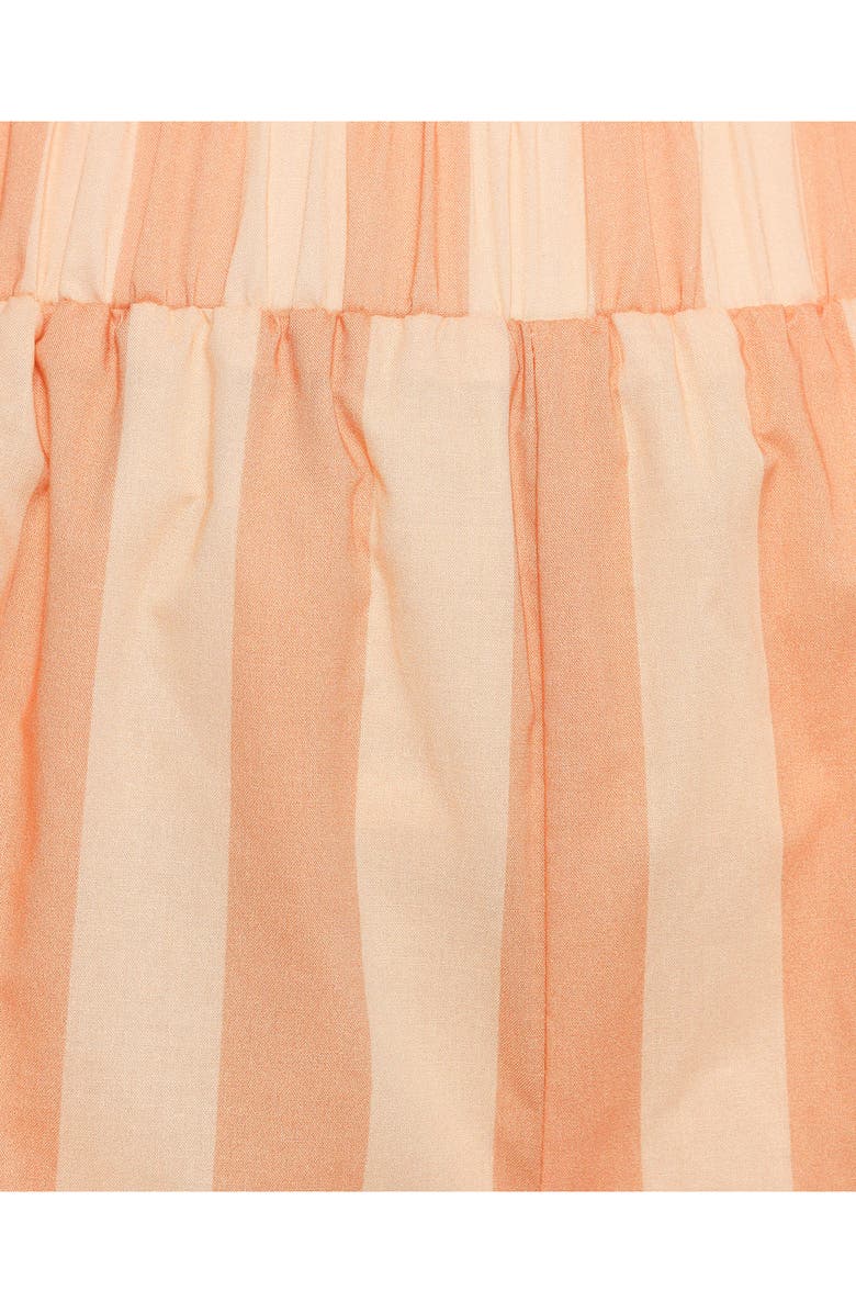 Petal & Pup Essie Stripe Cotton Pull-On Shorts, Alternate, color, Terracotta Stripe