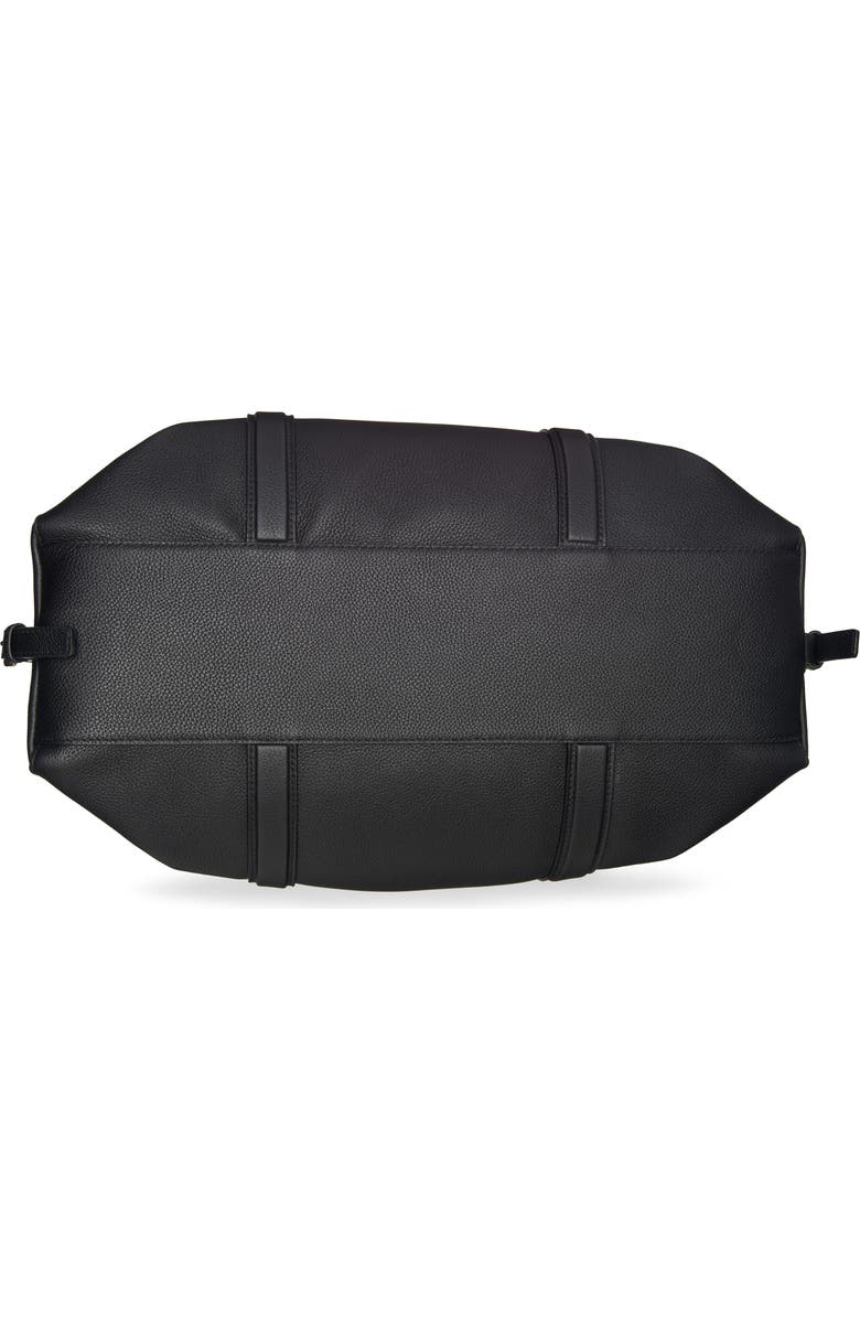 McQueen Farringdon Leather North/South Tote, Alternate, color, Black/ Gold