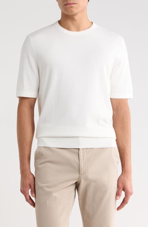 Crewneck Knit T-Shirt