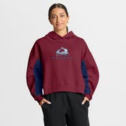FANATICS Women's Fanatics Burgundy Colorado Avalanche Back Check Boxy Hoodie