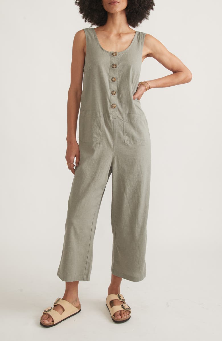 Marine Layer Sydney Beach Sleeveless Jumpsuit, Main, color,