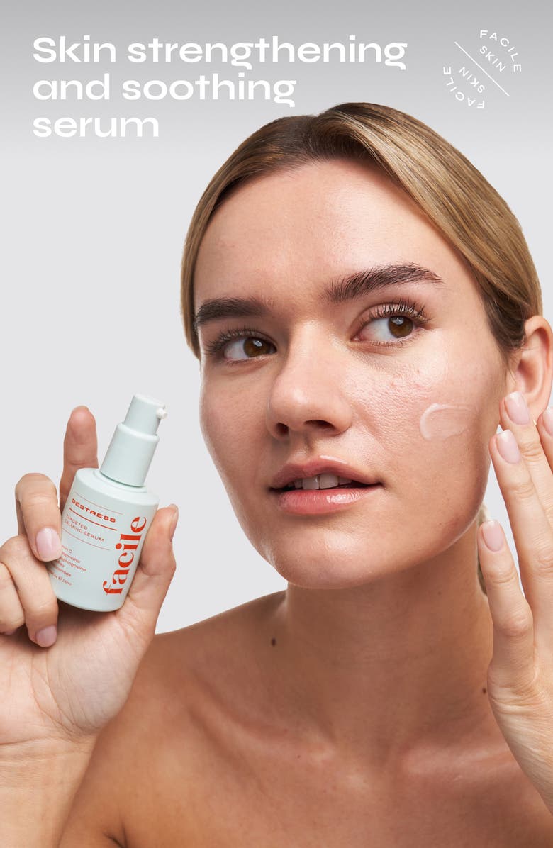 FACILE Destress Redness Calming Serum with Vitamin C & Ceramides, Alternate, color, 