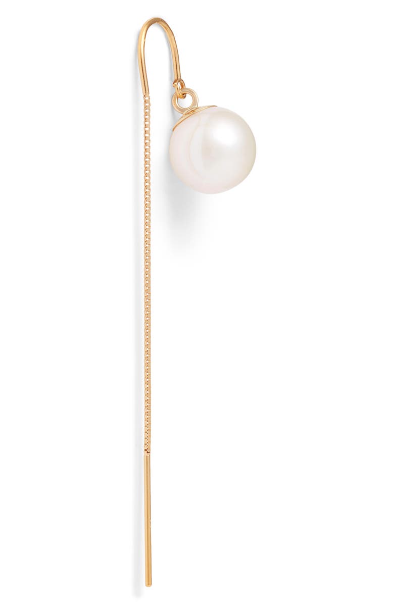 Poppy Finch Pearl Threader Earrings, Alternate, color, 