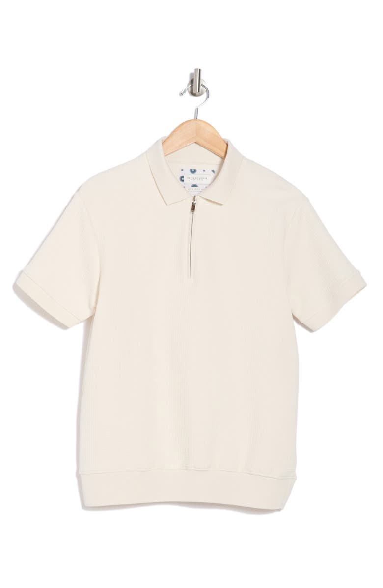DENIM AND FLOWER Quarter Zip Sweater Polo, Alternate, color,
