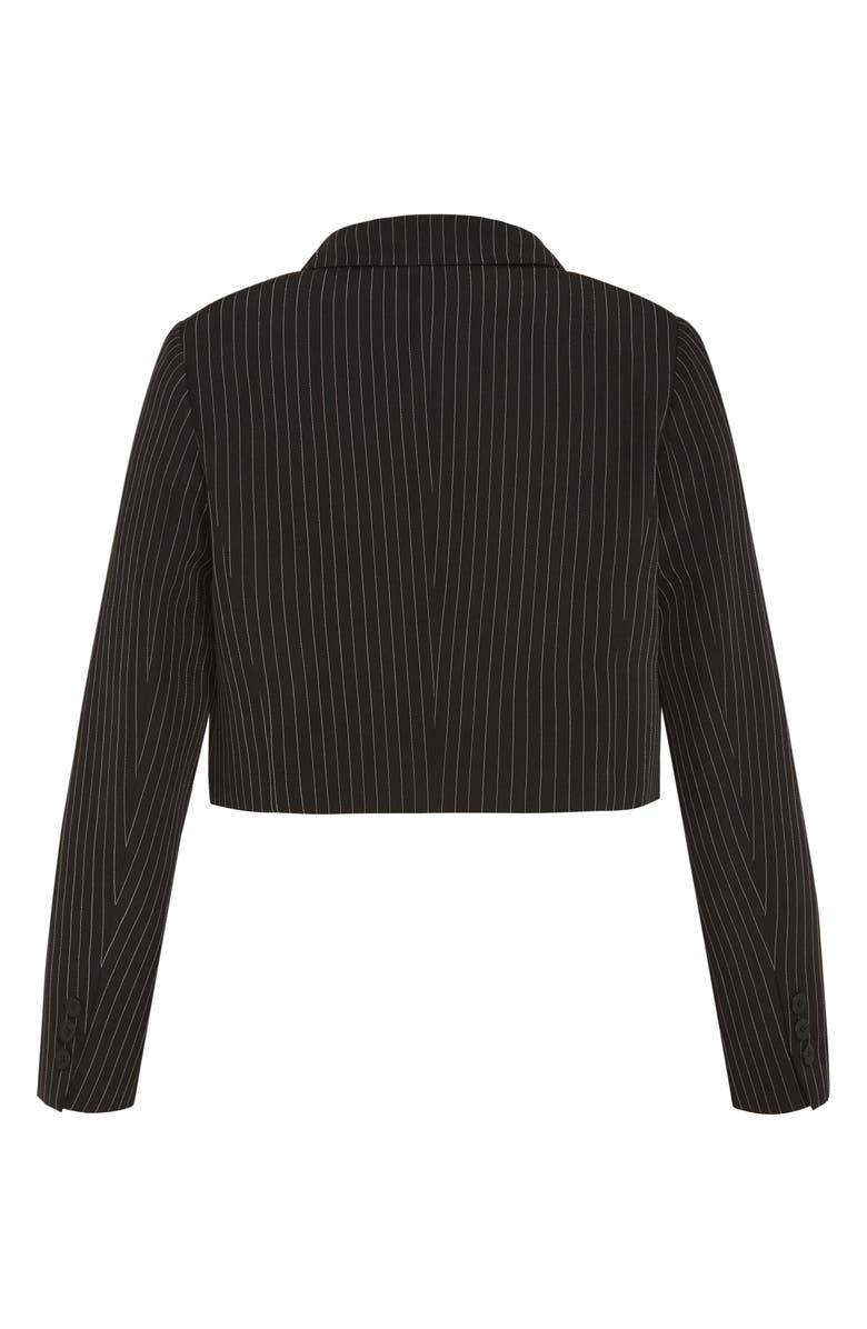 City Chic Alayah Stripe Crop Jacket, Alternate, color, Stripe