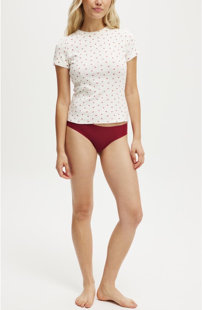 COTTON ON BODY Women's Pointelle Sleep Tee, Alternate, color, 