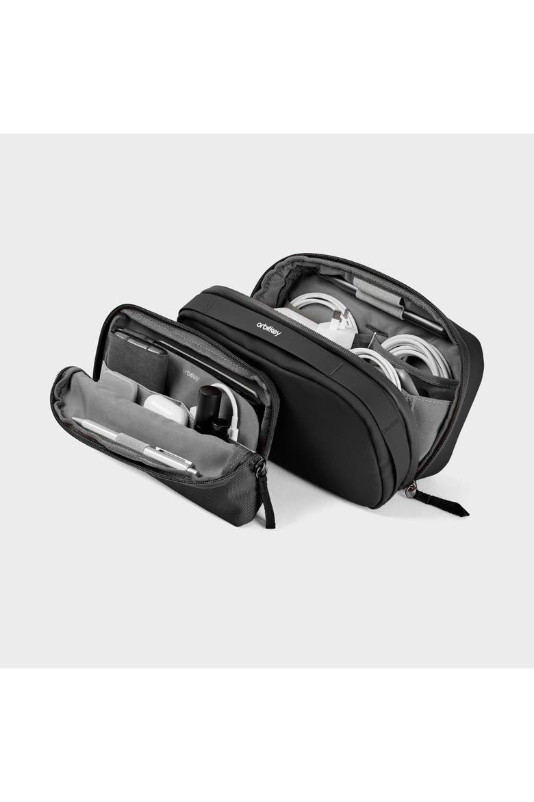 2-in-1 Tech Accessory Pouch, Main, color, Black