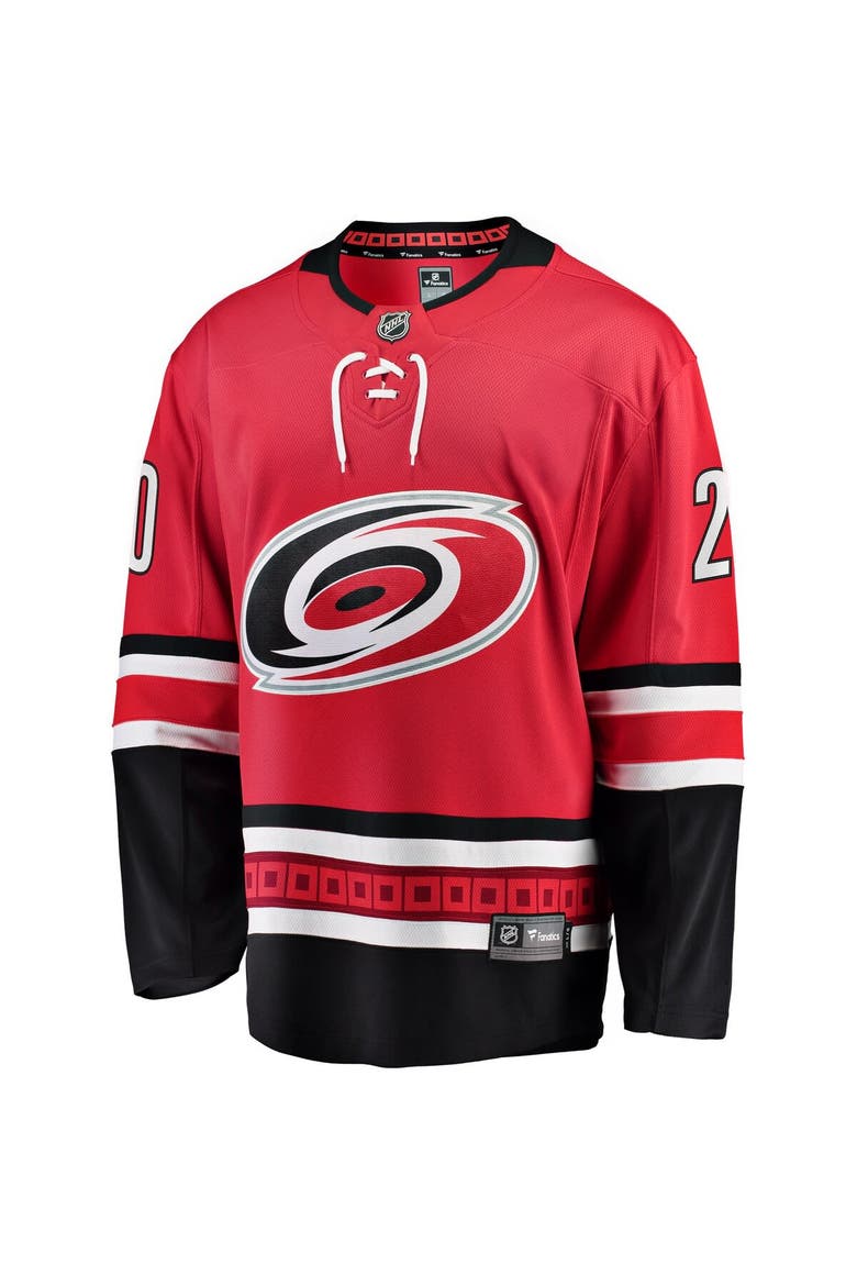 Men's Fanatics Sebastian Aho Red Carolina Hurricanes Alternate Breakaway Player Jersey, Alternate, color, Red