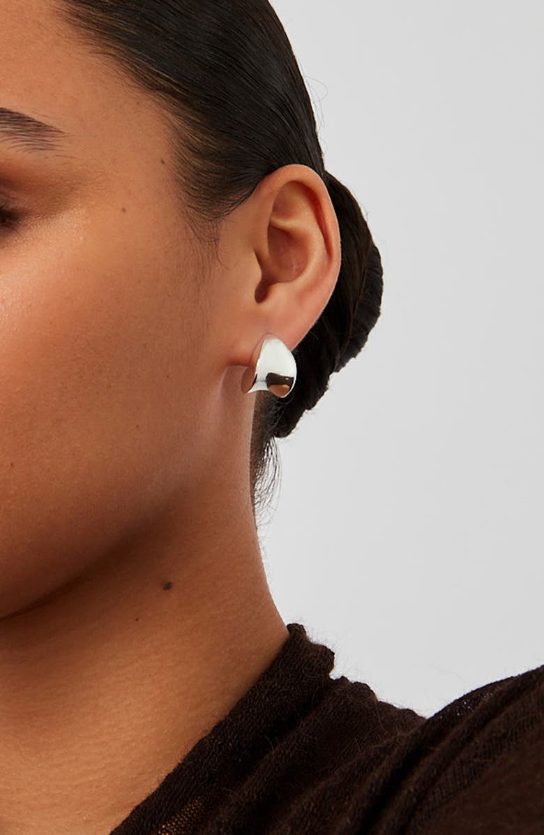 JENNY BIRD Small Paige Puff Earrings, Alternate, color, High Polish Silver