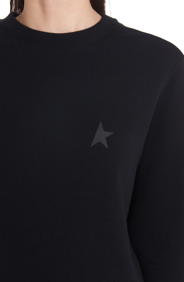 Golden Goose Star Collection Athena Logo Cotton Jersey Sweatshirt, Alternate, color, 