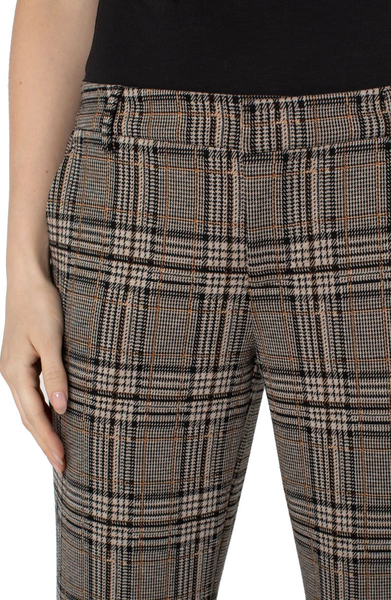 Liverpool Los Angeles Kelsey Glen Plaid Ponte Pants, Alternate, color, 
