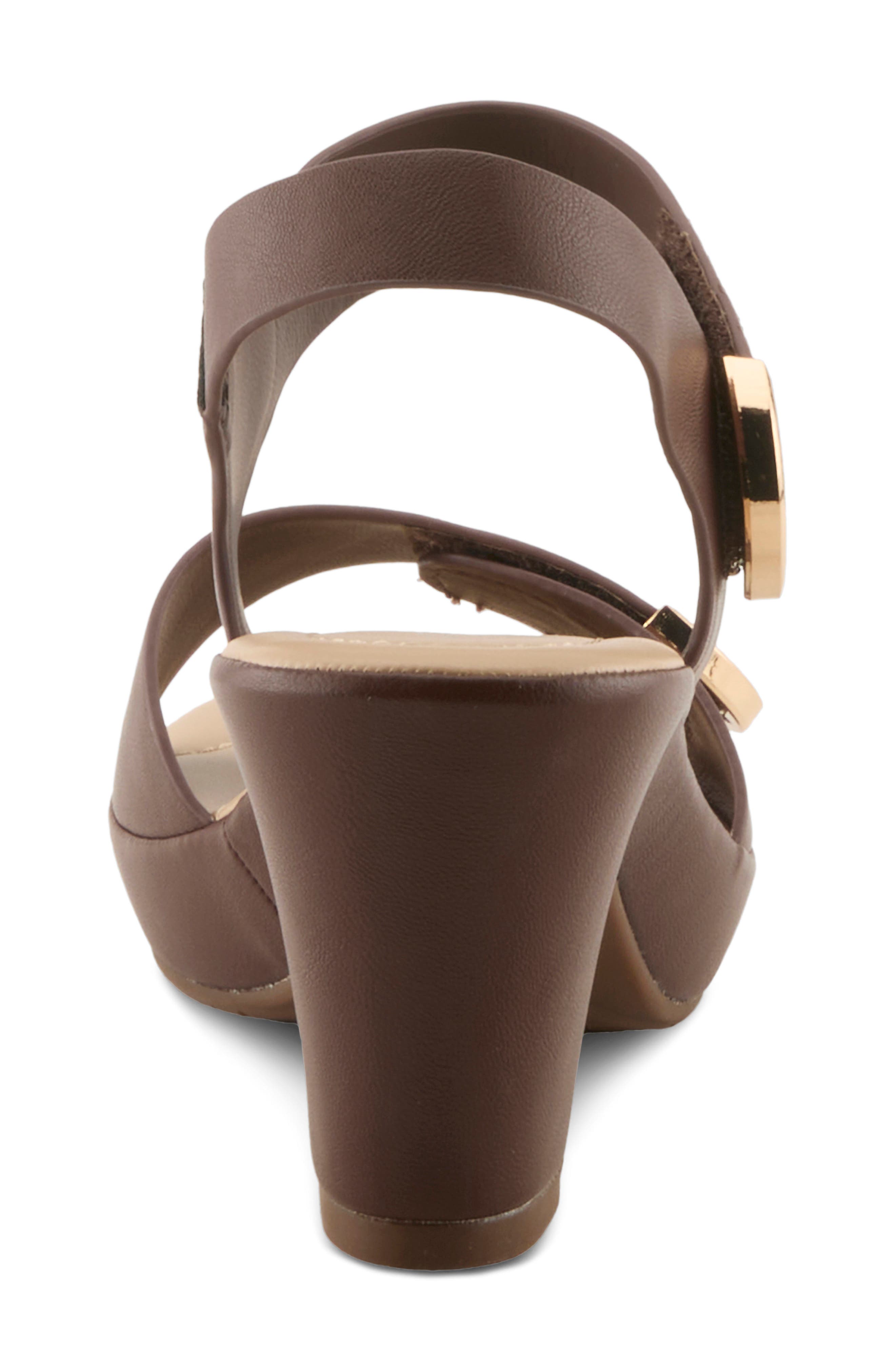 Andorre Sandal, Alternate, color, DARK BROWN