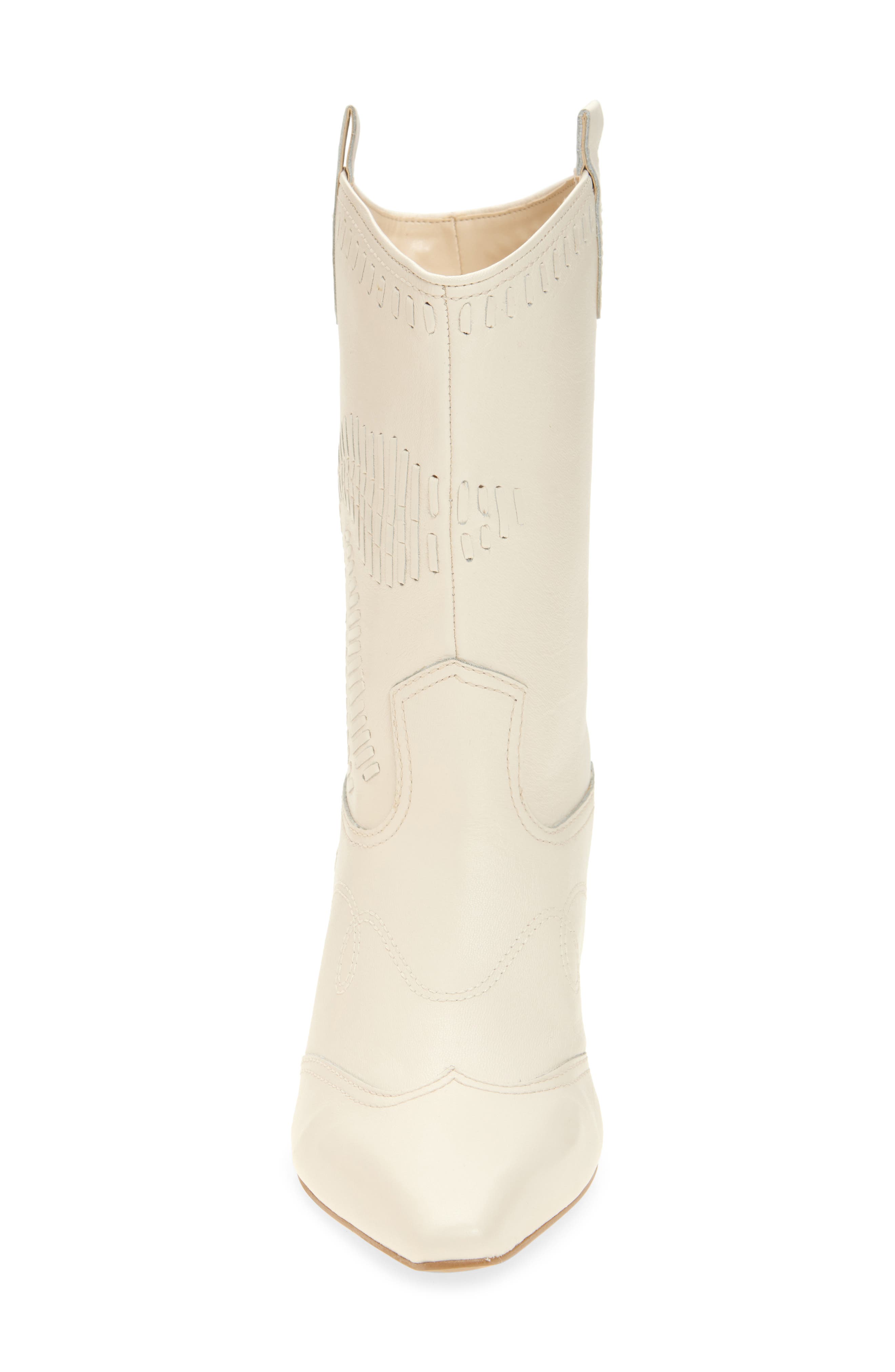 Dolce Vita Tavla Western Boot, Alternate, color, Platinum Distressed Leather